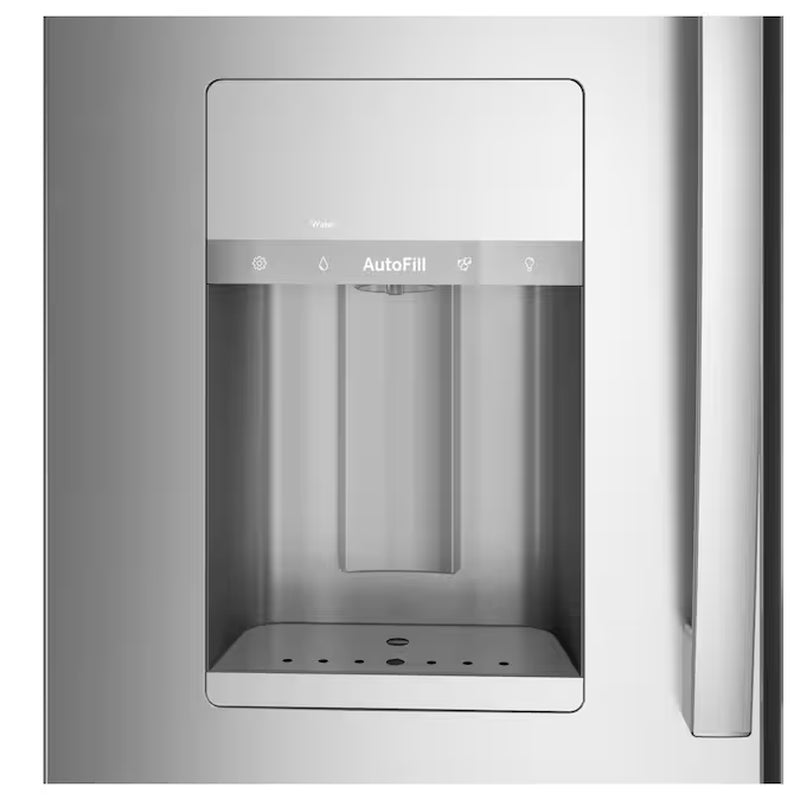 Profile Counter-Depth 22.4-Cu Ft 4 -Door 36-In Wide Smart Compatible French Door Refrirator with Ice Maker with Water and Ice Dispenser and Door within Door ( Finrprint-Resistant Stainless Steel ) ENERGY STAR Certified