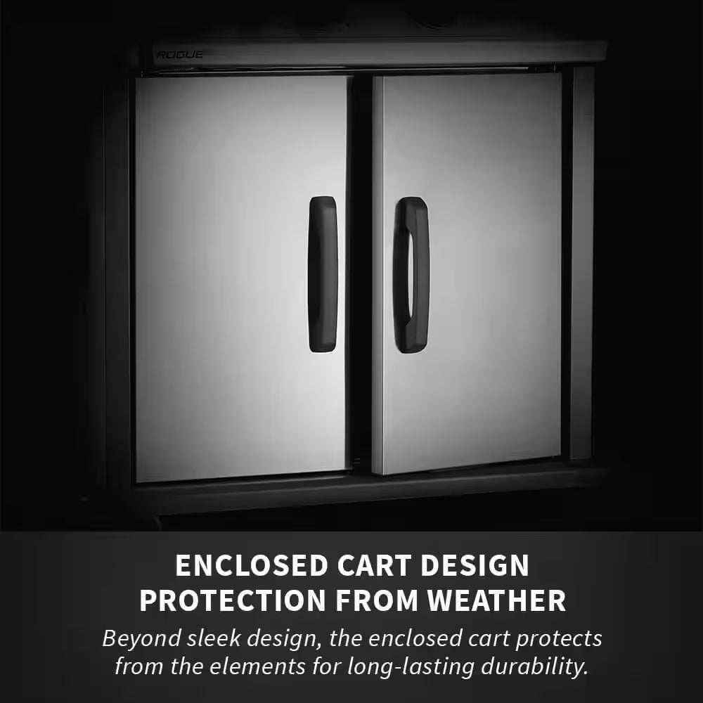 Rogue 4-Burner Propane Gas Grill in Stainless Steel with Infrared Rear and Side Burners