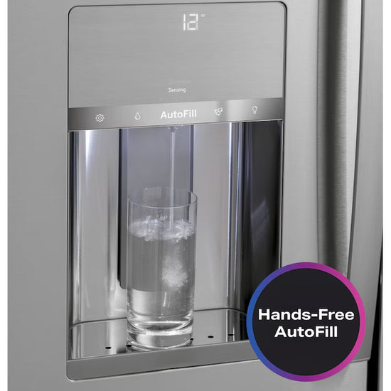 Profile Counter-Depth 22.4-Cu Ft 4 -Door 36-In Wide Smart Compatible French Door Refrirator with Ice Maker with Water and Ice Dispenser and Door within Door ( Finrprint-Resistant Stainless Steel ) ENERGY STAR Certified