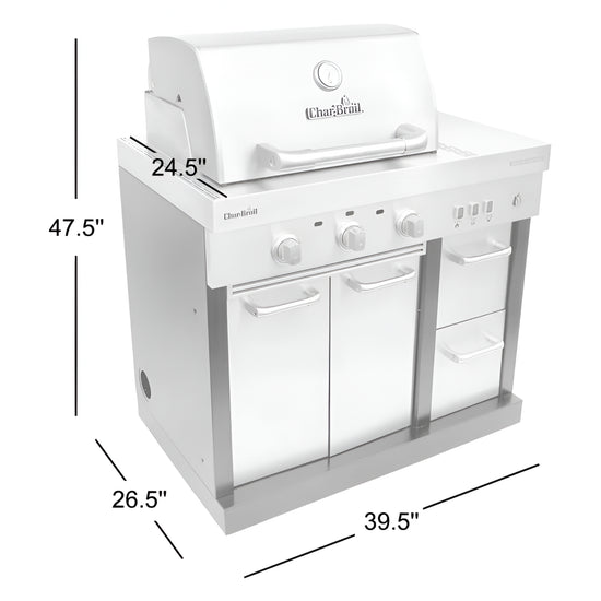 Medallion Series Modular Outdoor Kitchen 3-Burner Infrared Gas Grill