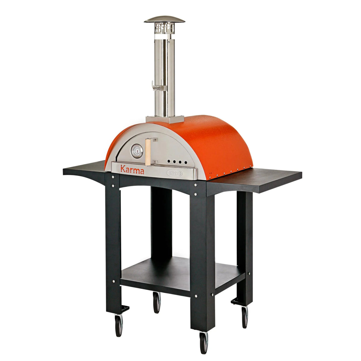 WPPO Karma 25 Outdoor Pizza Oven | 201 SS | Orange | Black Stand