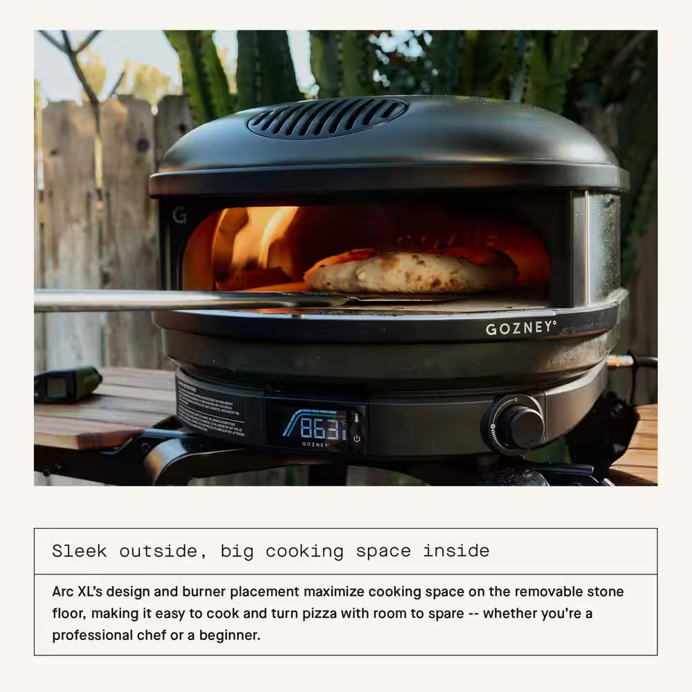 Arc XL Propane Outdoor Pizza Oven in Off-Black