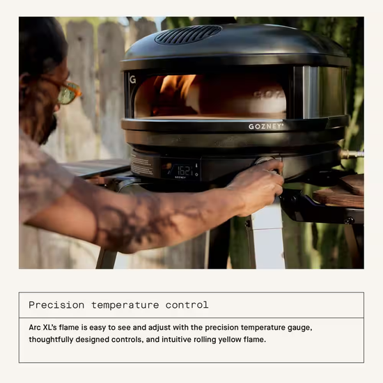 Arc XL Propane Outdoor Pizza Oven in Off-Black