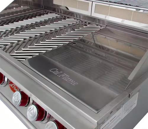 Cal Flame P5 | 5-Burner Built-In Propane Grill | 90,000 BTU | Stainless Steel