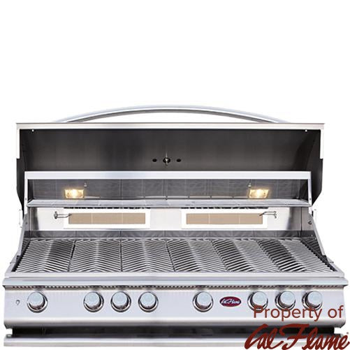 Cal Flame P6 | 6-Burner Built-In Propane Grill | 110,000 BTU | 1,000 sq in