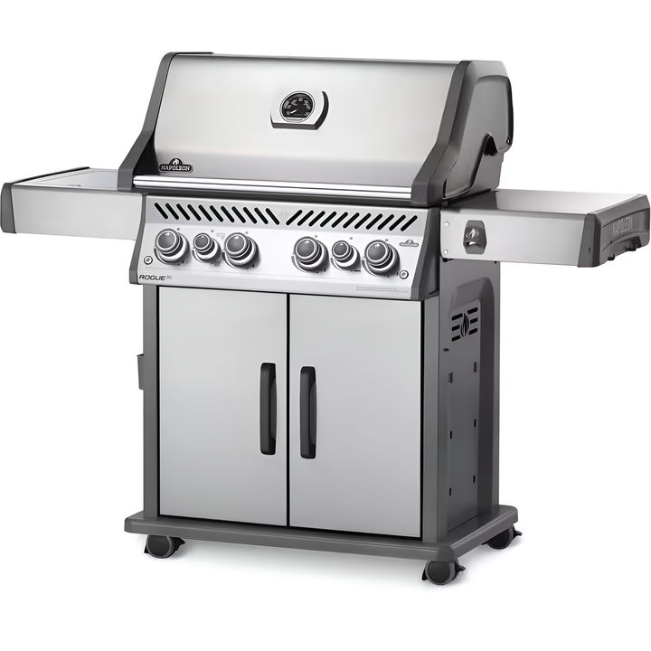 Rogue 4-Burner Propane Gas Grill in Staacinless Steel with Infrared Rear and Side Burners