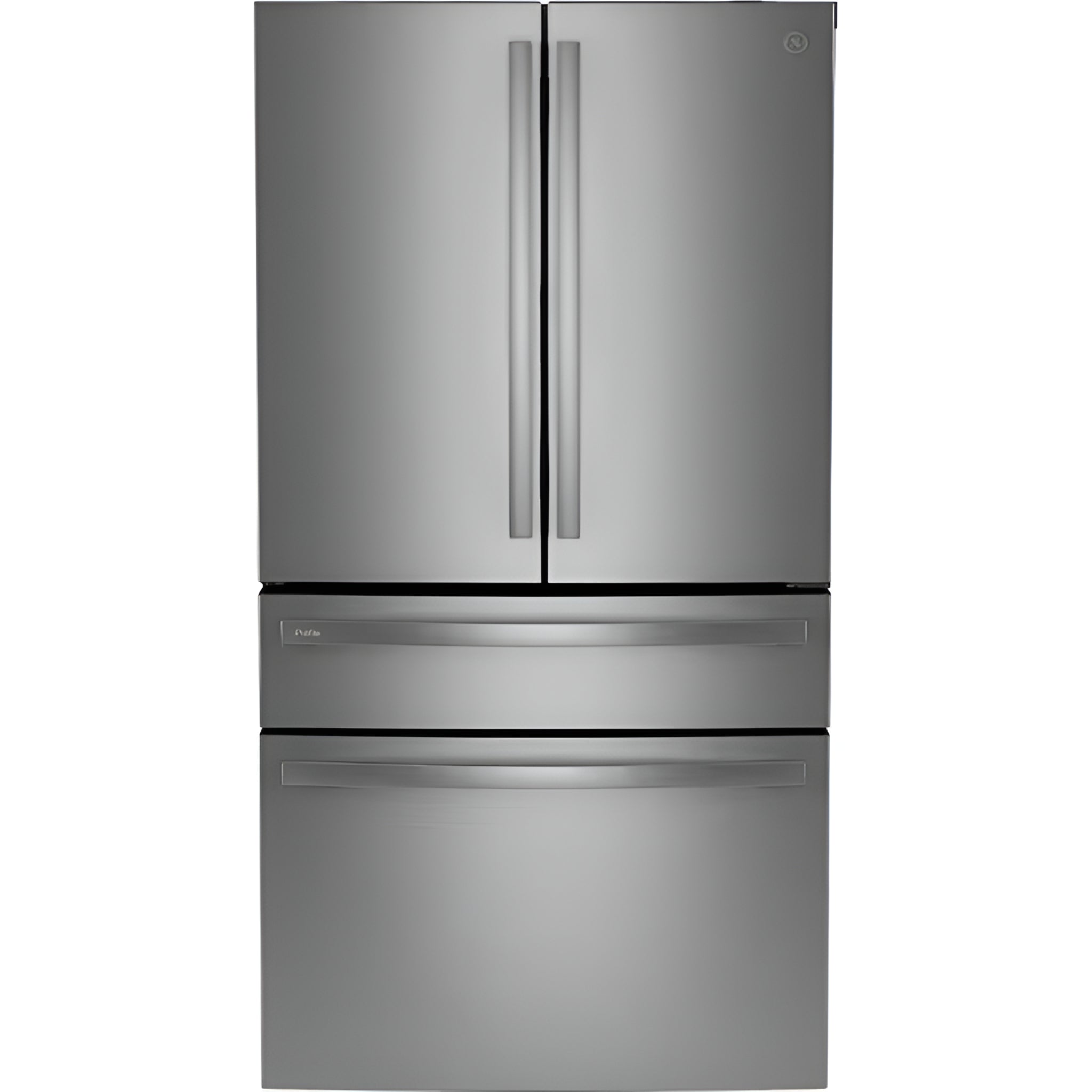 Profile Counter-Depth 22.4-Cu Ft 4 -Door 36-In Wide Smart Compatible French Door Refrirator with Ice Maker with Water and Ice Dispenser and Door within Door ( Finrprint-Resistant Stainless Steel ) ENERGY STAR Certified