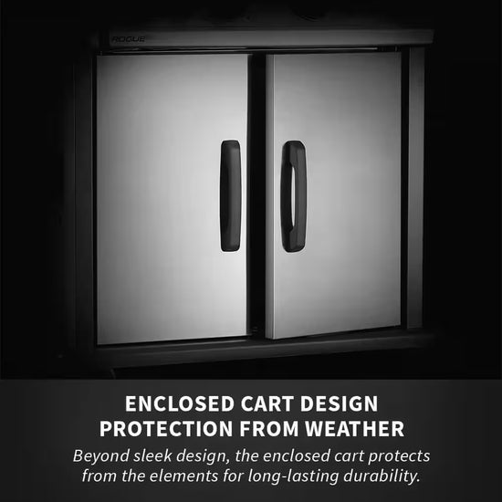 Rogue 4-Burner Propane Gas Grill in Stainless Steel with Infrared Rear and Side Burners