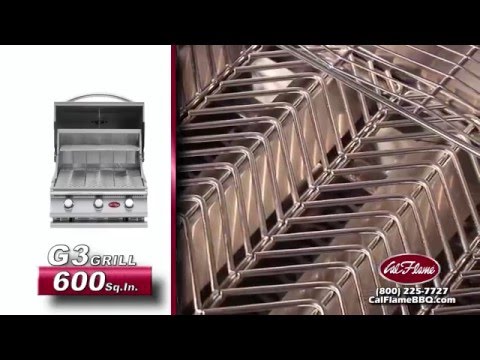 Cal Flame G Series | 4-Burner Built-In Propane Grill | 60,000 BTU | 430 Stainless